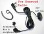 20X KEWOODEGPT Transducer Earbone Mic for Kenwood TK Handheld Radios