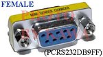 5x PCRS232DB9FF RS232 DB9 Female to Female Gender Changer Adapter F-F