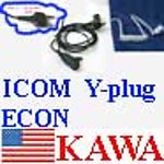 1X ICEARECON Econ Ear Mic for ICOM radio