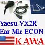 1X YSU2REARECON Tube Ear Mic Yaesu VX 2R Econ