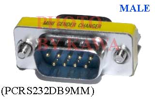 5x PCRS232DB9MM RS232 DB9 PC Male to Male Gender Changer Adapter M-M