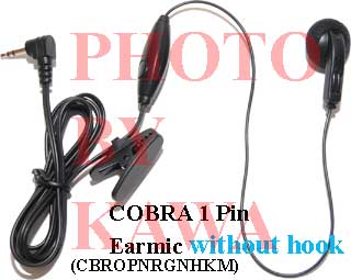 20x CBROPNRGNHKM 1 Pin Earbud NoHook Cobra Microtalk GMRS FRS Radios