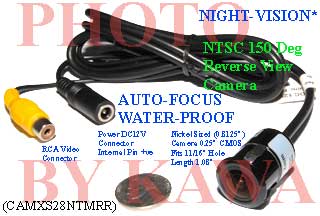 20X CAMXS28NTMRR Wide 150dg View Night Vision XS Car Reverse NTSC Camera