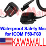 5X ICMSPKF6IP67 Public Safety Waterproof Speaker Mic for ICOM HM138 IC-F50 IC-F60