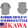 25x RUBNIPPLV2 Rubber Nipple V2 for Surveillance Coiled Tube Ear Mic