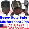 5X YSUHNSPSCRW Heavy Duty MINI Speaker Mic for VERTEX YAESU Two Screws