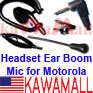5x 6200EARLONGMC Headset Ear Mic PTT for Motorola FRS SX710 T7200
