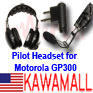 5X MOTGP3AIRA Noise Reduction Pilot Headset for Motorola GP300 XTN