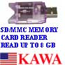 5x SDCARDREADER USB 2.0 SD MicroSD MiniSD MMC Card Reader Up to 8GB