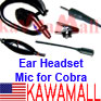 20X CBJXAEJ Ear Headset one pin mic for Cobra PR240
