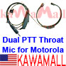 1X CBRATR2PT Dual PTT Hv.Duty 1-pin Throat Mic for Cobra Microtalk Radio