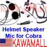 1X CBROPHMSP Helmet Speaker Mic 1-pin for Cobra FRS Radio