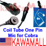 1X CBROPNSVM Coil Tube Ear mic GA-EBM2 4Cobra PR3100 PR3175 PR4000 Radios