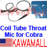 1X CBTR1PNA Cobra Radio 1 pin Coil Tube Throat Mic