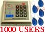 1X RFIDCOMBOA1 RFID 1000 users Access Control & 5 Tags