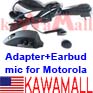 20X GP3EJSPQ Earbud  (with Adapter) for Motorola HT750, HT1250 and HT1550 radios series