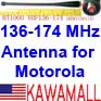 1X HTKV136174 Whip antenna VHF 136-174MHz for Motorola HT1000