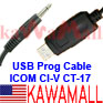 5X ICOMUSB2STUSA USB CI-V interface cable for ICOM USA Radio NEW