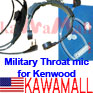 1X KWJYDG Military Throat Mic for Kenwood TK350 TH Radio