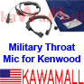 1x KWJYXLDG Military Throat Mic For Kenwood Tk3107 Size XL