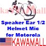 5X MEBMIHMTEL Half Helmet Headset Mic for Motorola GP300 HT1250 XTN series