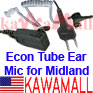 1x MIDLANDECONDG Ear ECON Mic for MIDLAND GXT GXT600 GXT650 GXT635 AVP1