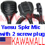 1X YSU90DSPKSMBSCRW Med Size Heavy Duty Speaker Mic for VERTEX YAESU 2 Screws